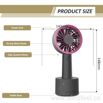 Portable USB Mini Table Fan Desk Handle Fan